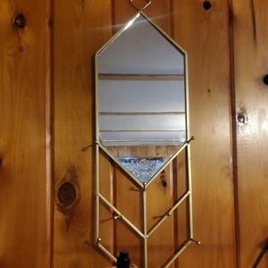 Trendy decore gold mirror